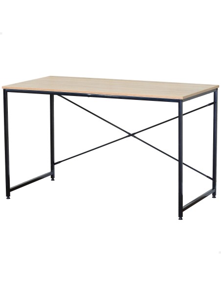 Max Home Escritorio madera y acero 120x60x71 cm