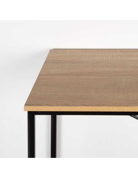 Max Home Escritorio madera y acero 120x60x71 cm