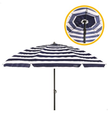 Sombrilla playa 8 varillas 200 cm rayas marineras 2