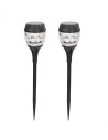 Set de 2 balizas solares LED 5-10 lúmenes con proyección decorativa