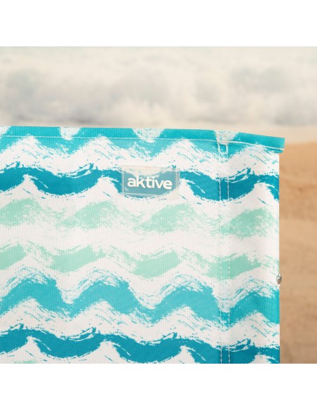 Silla playa baja fija mini (1 kg) 45x50x50 cm olas