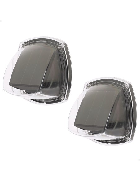 Set de 2 apliques solares LED 3 lúmenes