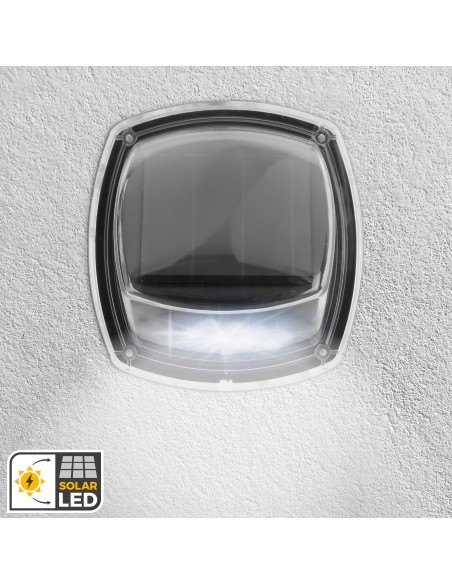 Set de 2 apliques solares LED 3 lúmenes