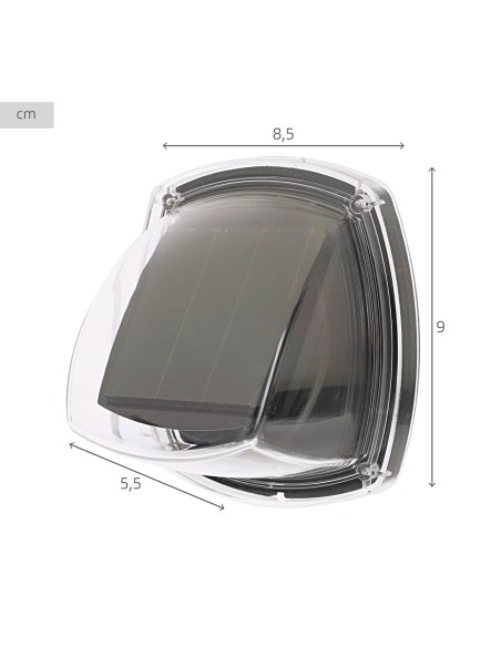 Set de 2 apliques solares LED 3 lúmenes