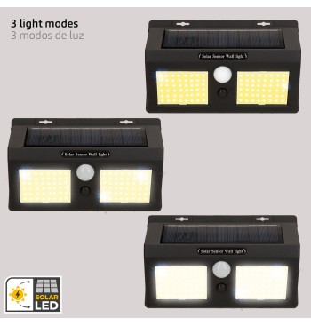 Aplique solar LED 500 lúmenes con sensor de movimiento y... 2