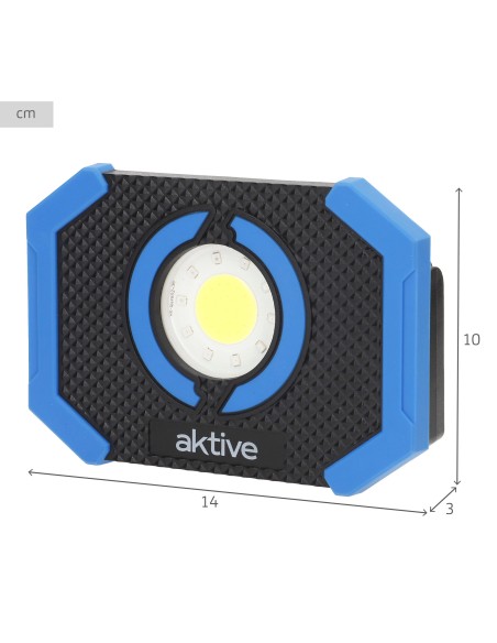 Foco LED portátil multiusos con 2 colores y 4 modos de luz