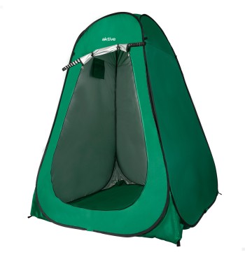 Tienda de campaña cambiador con suelo 150x150x190 cm verde
