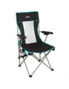 Silla plegable camping deluxe con respaldo de rejilla