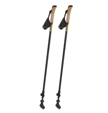 Set bastones extensibles marcha nórdica 82-135 cm 2 sec...