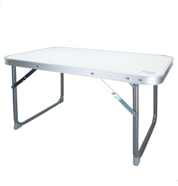Mesa plegable baja blanca